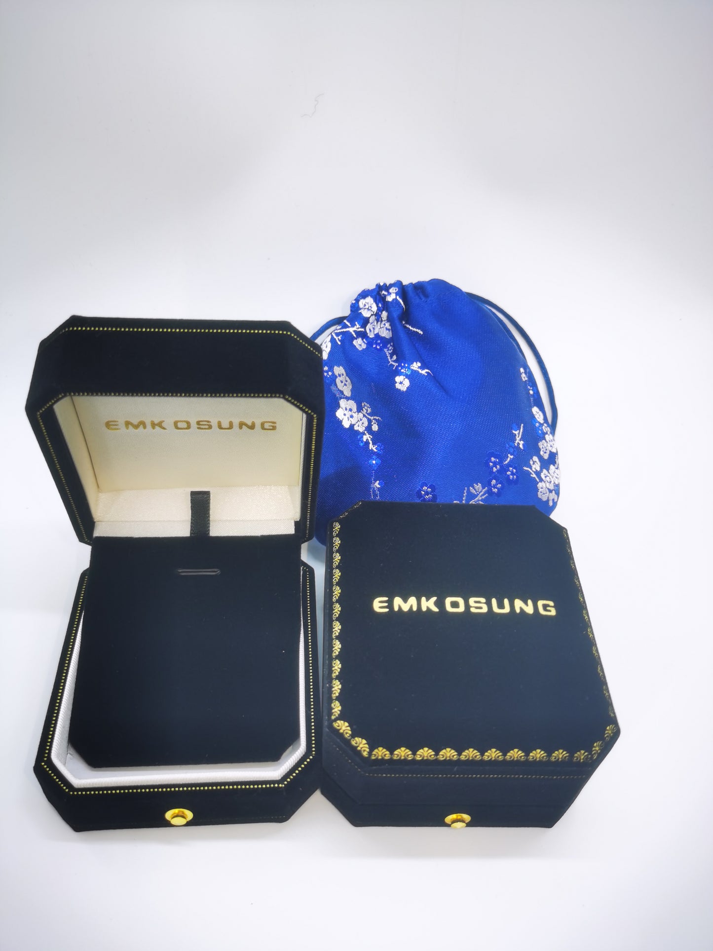 EMKOSUNG 18K Gold Plated Light Luxury Silver Earrings for Women