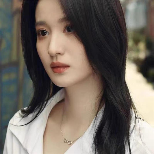 EMKOSUNG 18K Gold Plated Light Luxury Fashion Lucky 8 Necklaces for Women