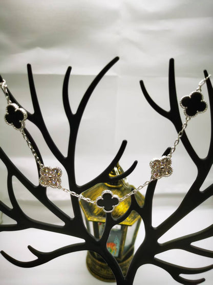 EMKOSUNG 18K Gold  Plated  Four Leaf Clover Bracelets for Women