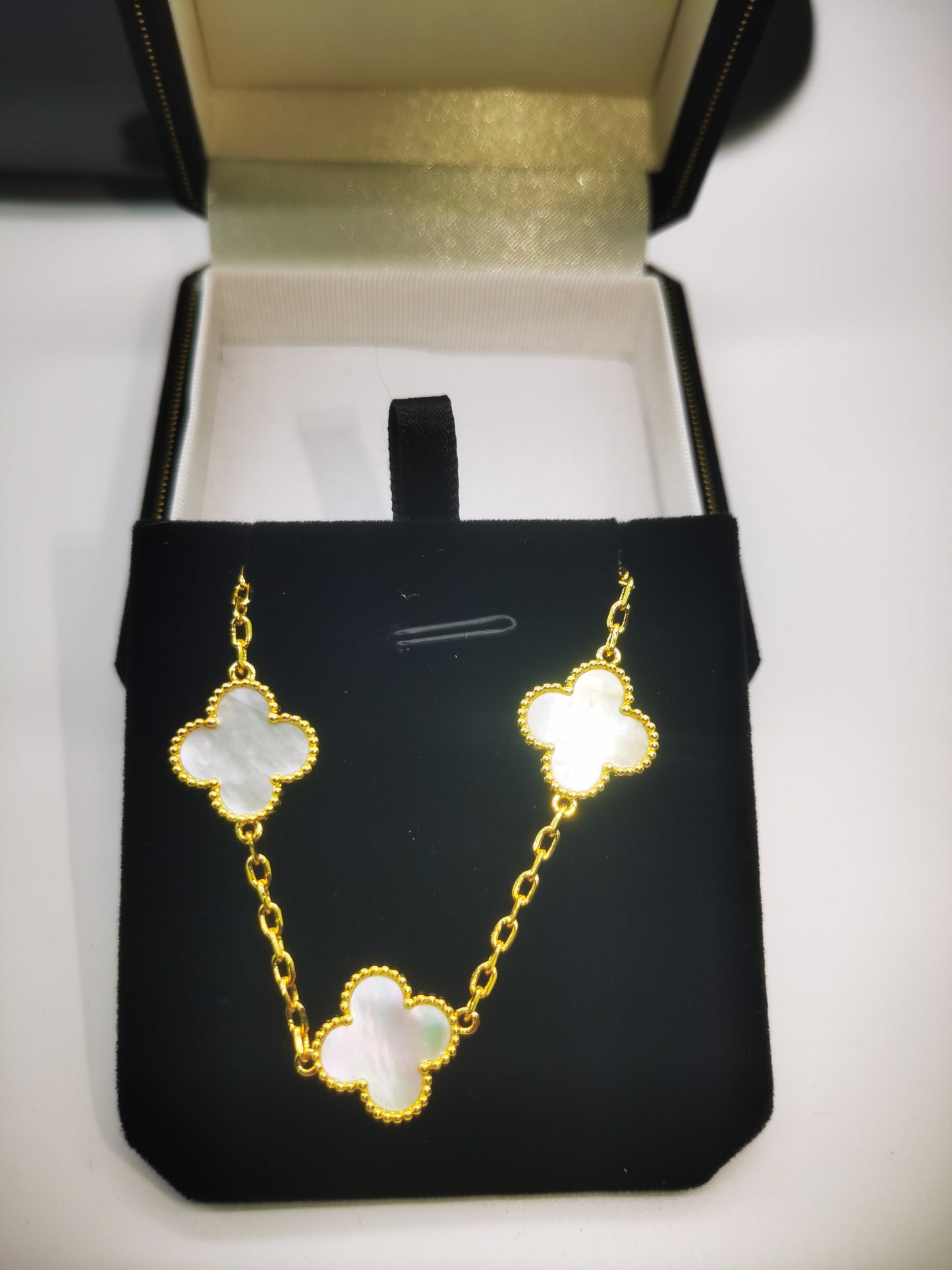 EMKOSUNG 18K Gold  Plated  Four Leaf Clover Bracelets for Women