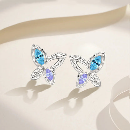 EMKOSUNG 18K Gold  Plated  Light Luxury Silver Earrings for Women