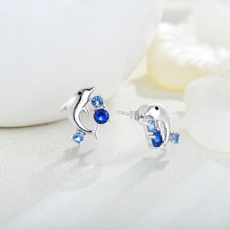 EMKOSUNG 18K Gold  Plated Minimalist Fashion Silver Earrings for Women