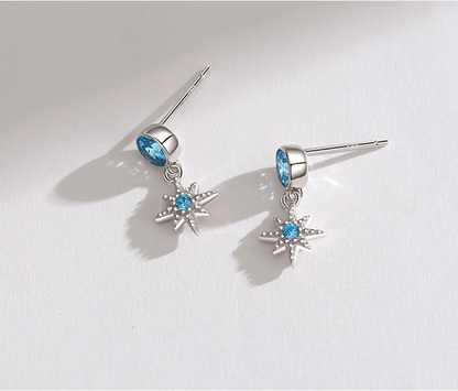 EMKOSUNG 18K Gold  Plated Minimalist Fashion Silver Earrings for Women