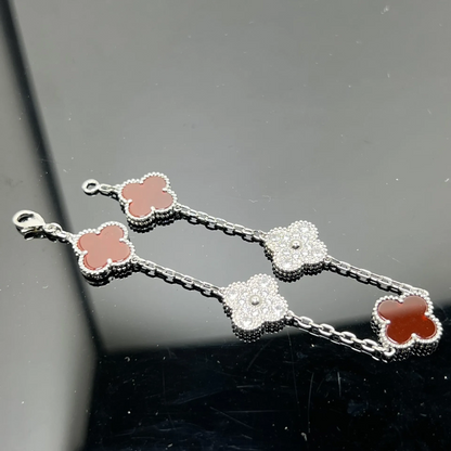 EMKOSUNG 18K Gold  Plated  Four Leaf Clover Bracelets for Women