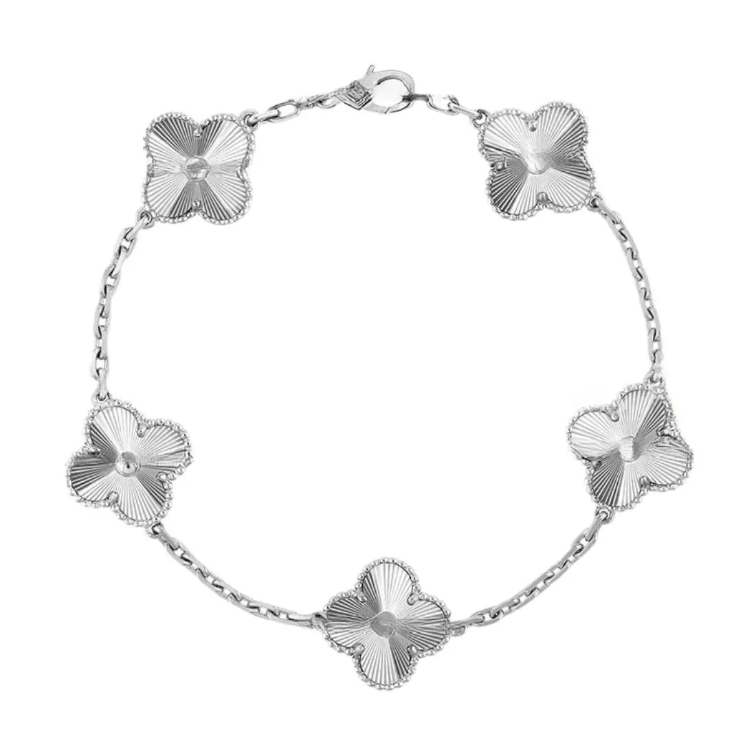 EMKOSUNG 18K Gold  Plated  Four Leaf Clover Bracelets for Women