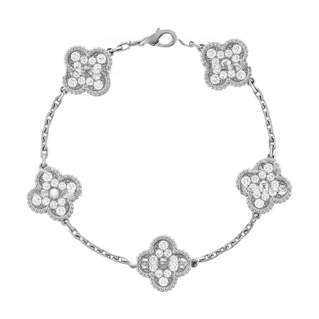 EMKOSUNG 18K Gold  Plated  Four Leaf Clover Bracelets for Women