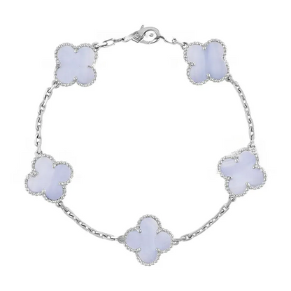 EMKOSUNG 18K Gold  Plated  Four Leaf Clover Bracelets for Women