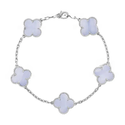 EMKOSUNG 18K Gold  Plated  Four Leaf Clover Bracelets for Women