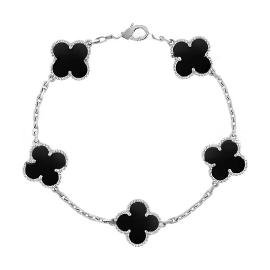 EMKOSUNG 18K Gold  Plated  Four Leaf Clover Bracelets for Women