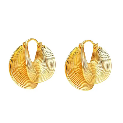 EMKOSUNG 18K Gold  Plated  Light Luxury Silver Earrings for Women
