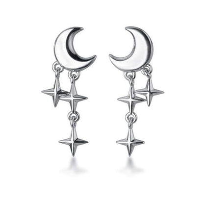 EMKOSUNG 18K Gold  Plated  Light Luxury Silver Earrings for Women