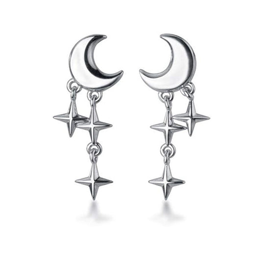 EMKOSUNG 18K Gold  Plated  Light Luxury Silver Earrings for Women