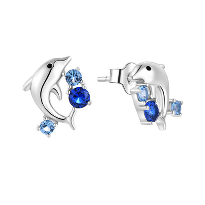 EMKOSUNG 18K Gold  Plated Minimalist Fashion Silver Earrings for Women