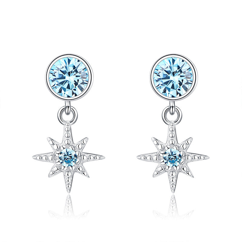 EMKOSUNG 18K Gold  Plated Minimalist Fashion Silver Earrings for Women