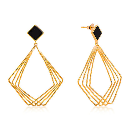 EMKOSUNG 18K Gold  Plated Minimalist Fashion Silver Earrings for Women