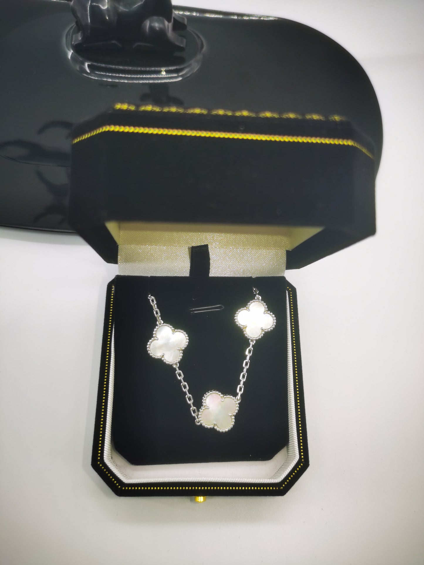 EMKOSUNG 18K Gold  Plated  Four Leaf Clover Bracelets for Women