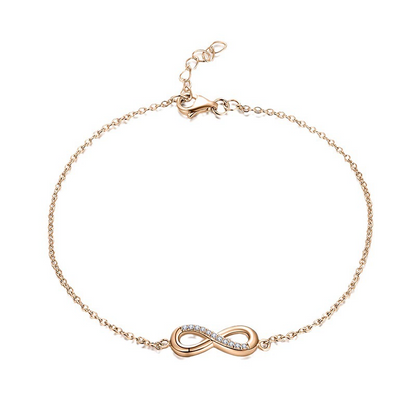 EMKOSUNG 18K Gold Plated Light Luxury Fashion Lucky 8 Bracelets for Women