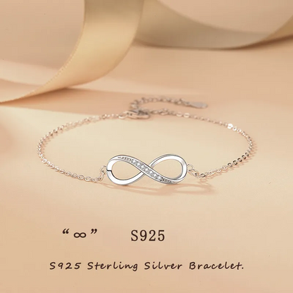 EMKOSUNG 18K Gold Plated Light Luxury Fashion Lucky 8 Bracelets for Women