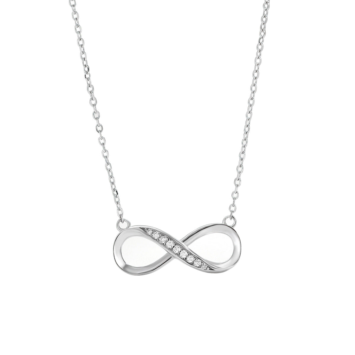 EMKOSUNG 18K Gold Plated Light Luxury Fashion Lucky 8 Necklaces for Women