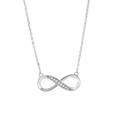 EMKOSUNG 18K Gold Plated Light Luxury Fashion Lucky 8 Necklaces for Women