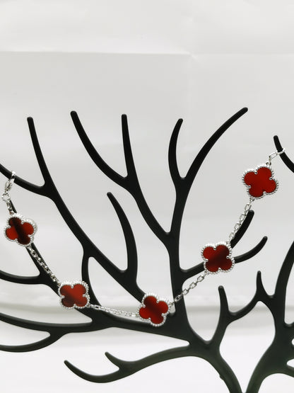 EMKOSUNG 18K Gold  Plated  Four Leaf Clover Bracelets for Women