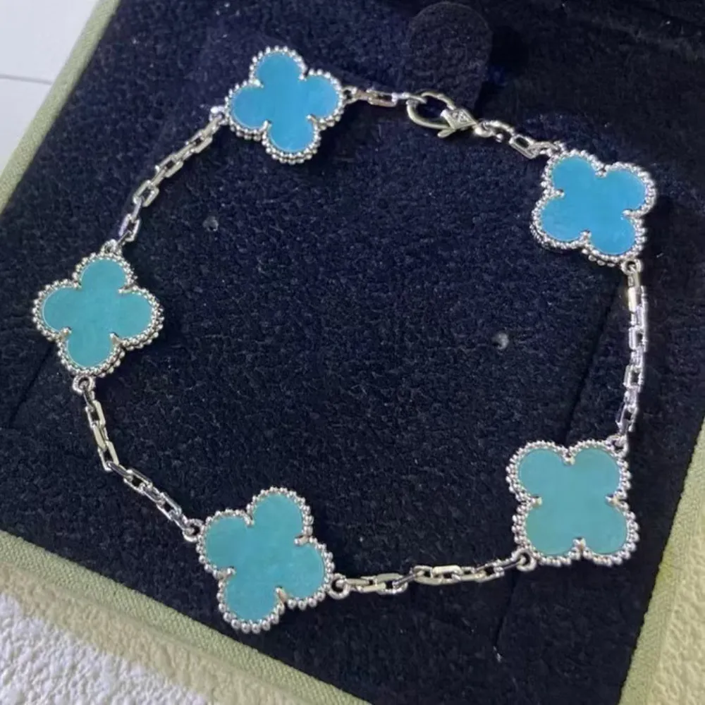 EMKOSUNG 18K Gold  Plated  Four Leaf Clover Bracelets for Women