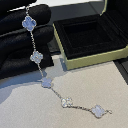 EMKOSUNG 18K Gold  Plated  Four Leaf Clover Bracelets for Women