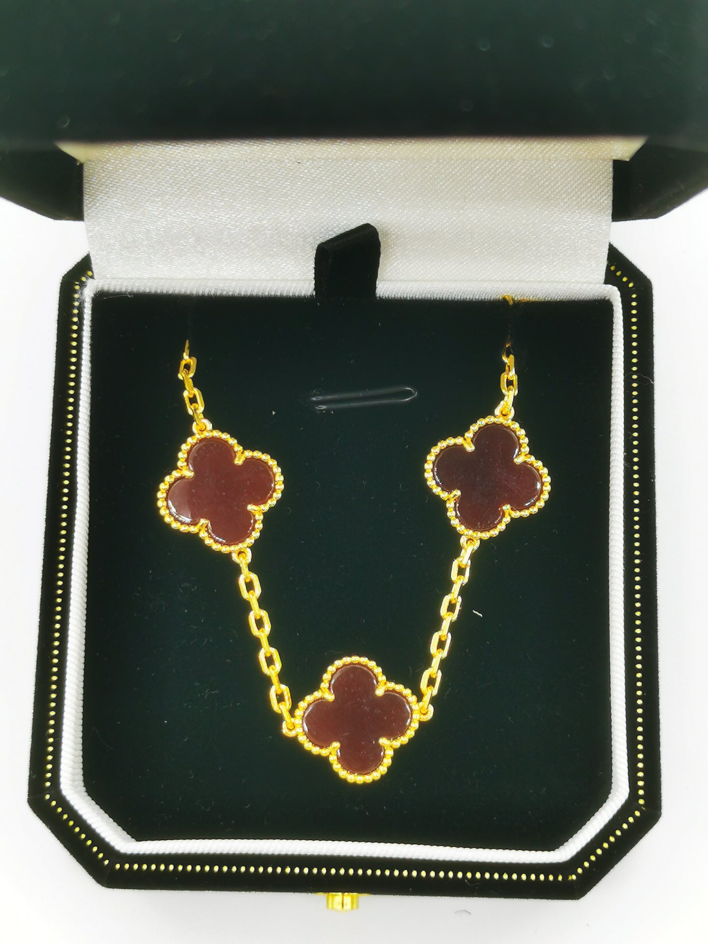 EMKOSUNG 18K Gold  Plated  Four Leaf Clover Bracelets for Women