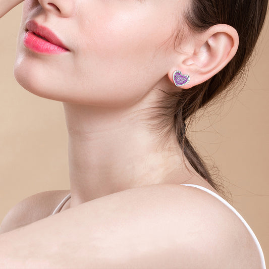 EMKOSUNG 18K Gold  Plated Minimalist Fashion Silver Earrings for Women