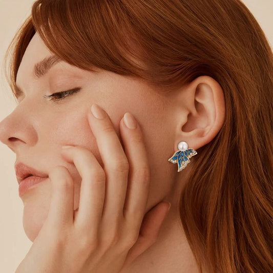 EMKOSUNG 18K Gold  Plated Minimalist Fashion Silver Earrings for Women