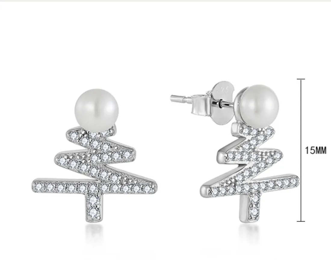 EMKOSUNG 18K Gold  Plated Minimalist Fashion Silver Earrings for Women