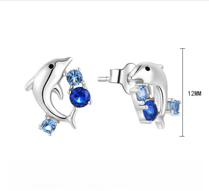 EMKOSUNG 18K Gold  Plated Minimalist Fashion Silver Earrings for Women