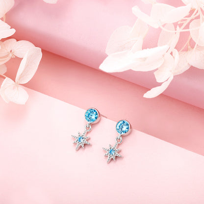 EMKOSUNG 18K Gold  Plated Minimalist Fashion Silver Earrings for Women