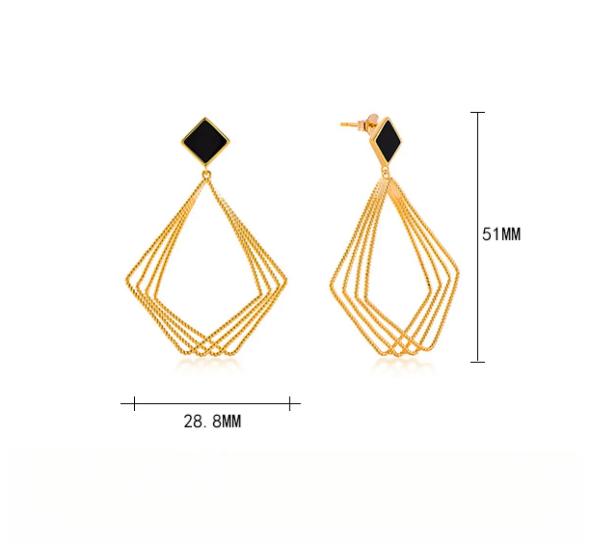 EMKOSUNG 18K Gold  Plated Minimalist Fashion Silver Earrings for Women