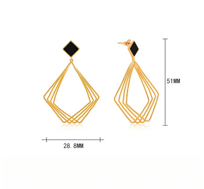 EMKOSUNG 18K Gold  Plated Minimalist Fashion Silver Earrings for Women