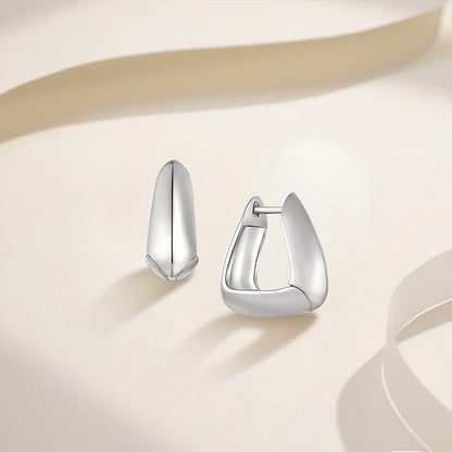 EMKOSUNG 18K Gold  Plated  Light Luxury Silver Earrings for Women