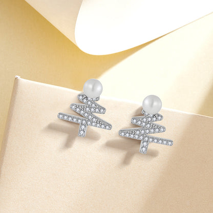 EMKOSUNG 18K Gold  Plated Minimalist Fashion Silver Earrings for Women