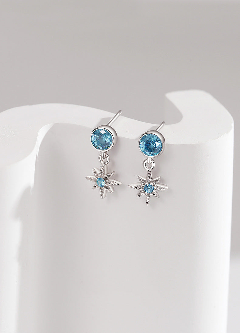 EMKOSUNG 18K Gold  Plated Minimalist Fashion Silver Earrings for Women