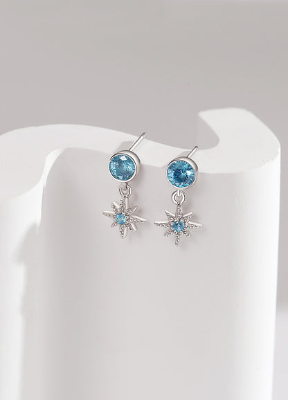 EMKOSUNG 18K Gold  Plated Minimalist Fashion Silver Earrings for Women