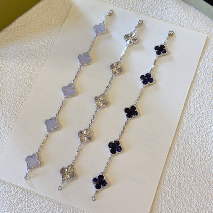 EMKOSUNG 18K Gold  Plated  Four Leaf Clover Bracelets for Women