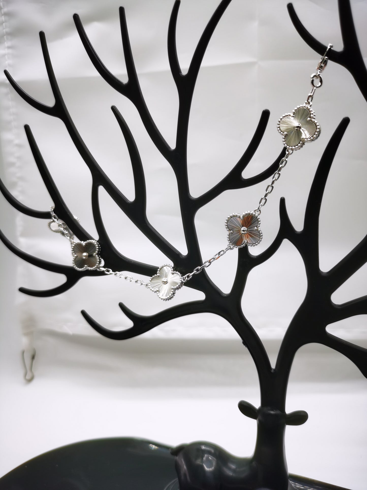 EMKOSUNG 18K Gold  Plated  Four Leaf Clover Bracelets for Women