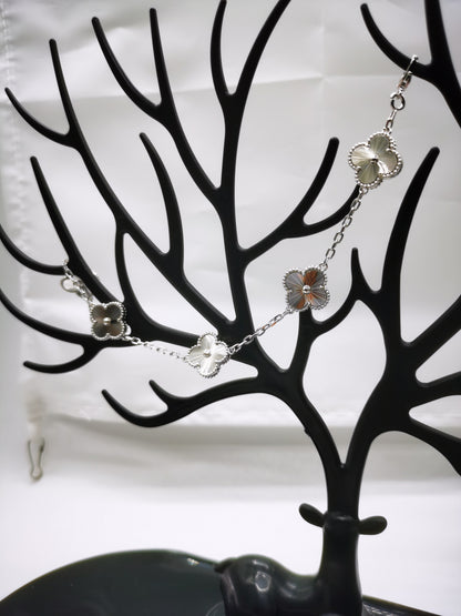 EMKOSUNG 18K Gold  Plated  Four Leaf Clover Bracelets for Women