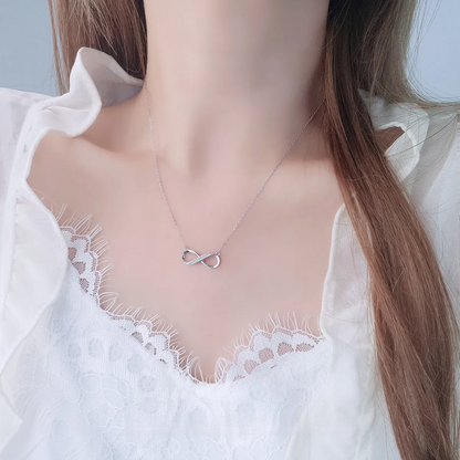 EMKOSUNG 18K Gold Plated Light Luxury Fashion Lucky 8 Necklaces for Women