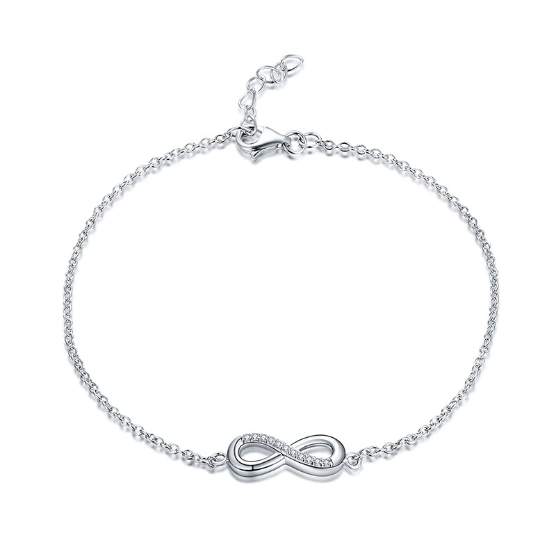 EMKOSUNG 18K Gold Plated Light Luxury Fashion Lucky 8 Bracelets for Women