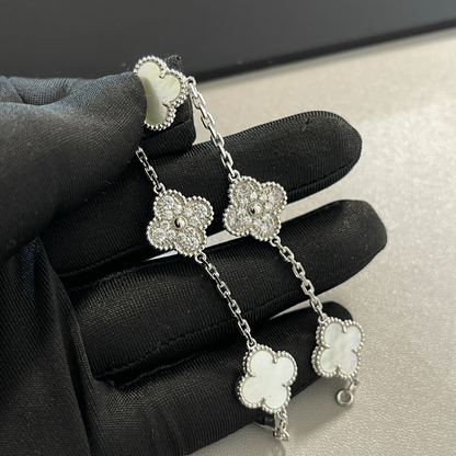 EMKOSUNG 18K Gold  Plated  Four Leaf Clover Bracelets for Women