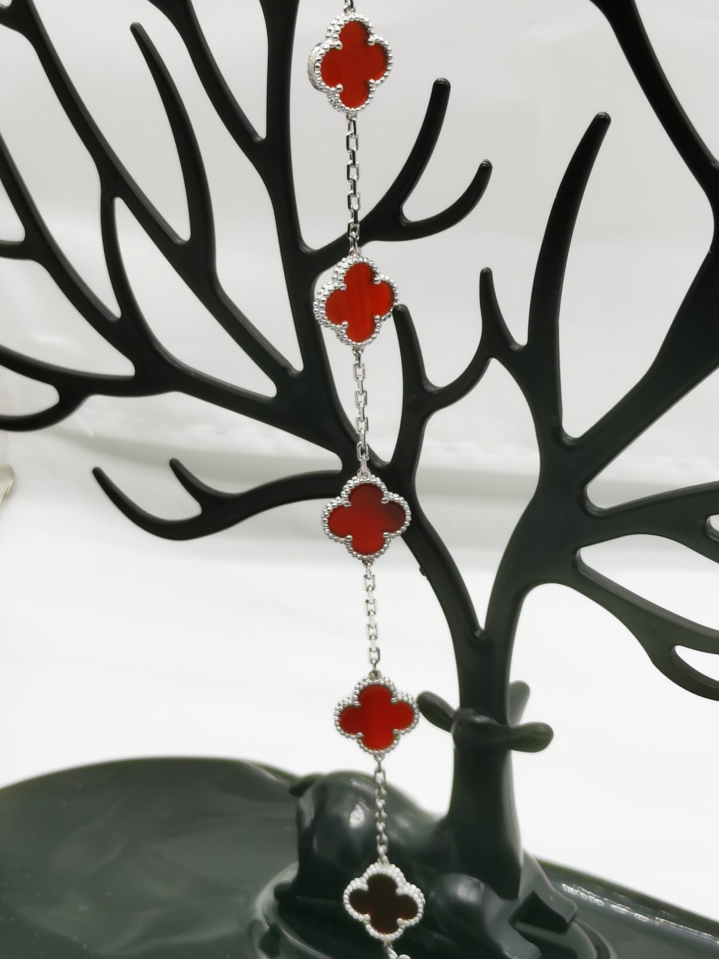 EMKOSUNG 18K Gold  Plated  Four Leaf Clover Bracelets for Women