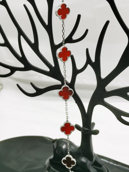 EMKOSUNG 18K Gold  Plated  Four Leaf Clover Bracelets for Women