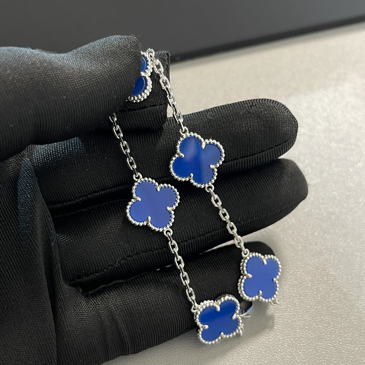 EMKOSUNG 18K Gold  Plated  Four Leaf Clover Bracelets for Women