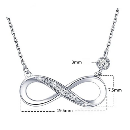 EMKOSUNG 18K Gold Plated Light Luxury Fashion Lucky 8 Necklaces for Women