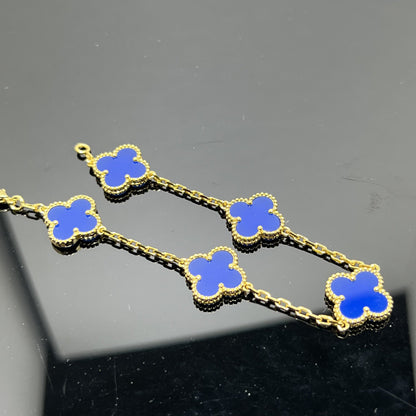 EMKOSUNG 18K Gold  Plated  Four Leaf Clover Bracelets for Women